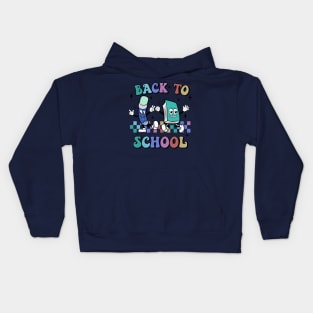 Back To School Retro Fun Design In Retro Fun Colors Kids Hoodie